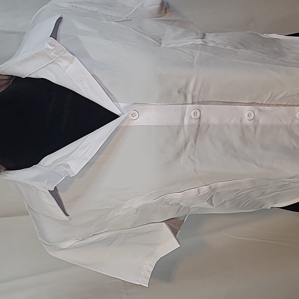 Women's White Short Sleeve Top - Picture 2 of 7